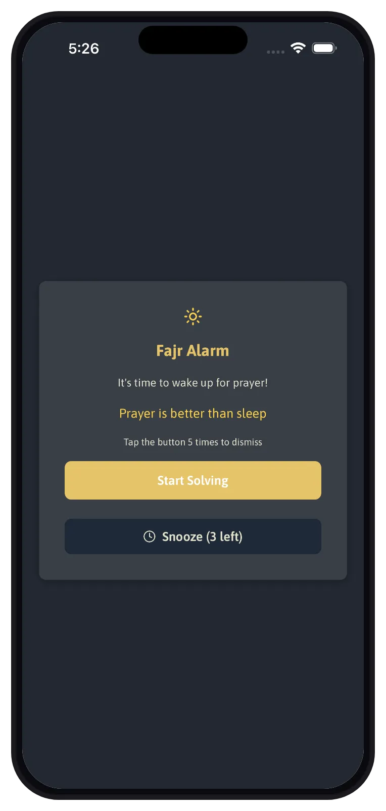 Fajr alarm