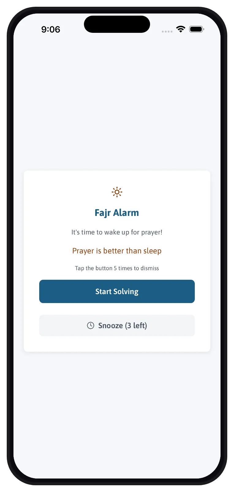 Fajr alarm